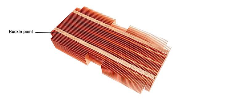 zipper fin heatsink