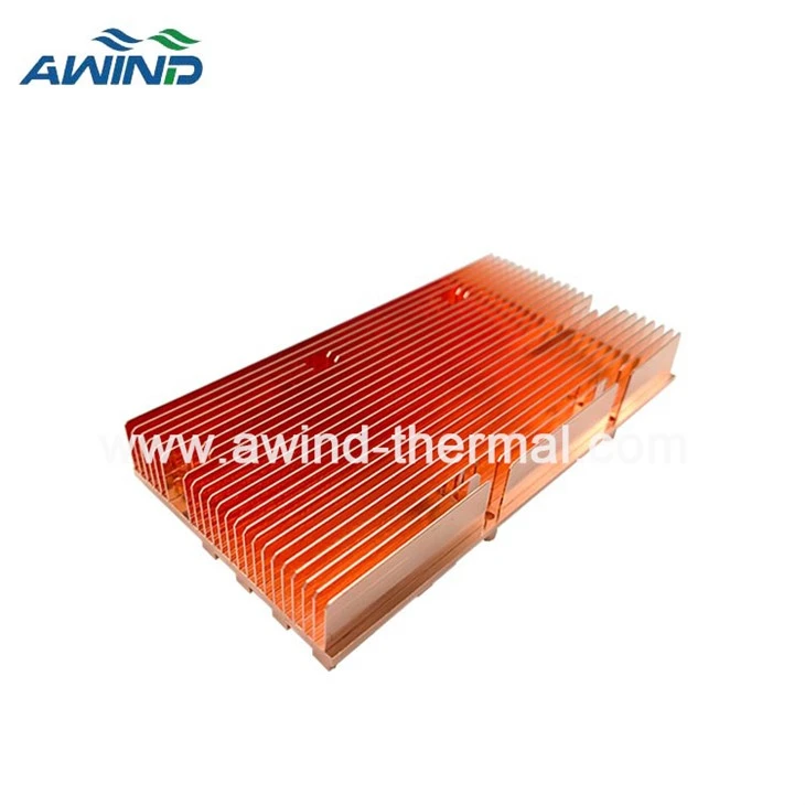 cnc copper heat sink